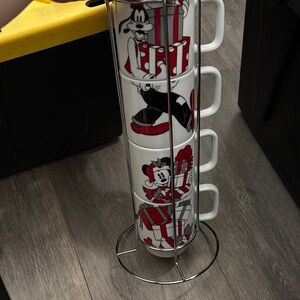 Disney Red and White Stackable Mug Set